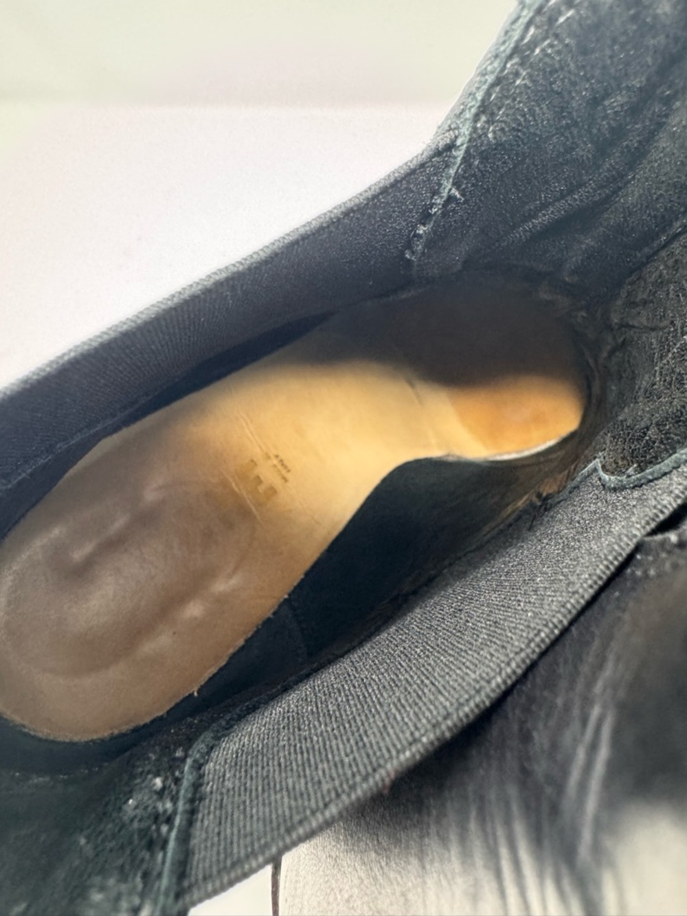 Acne Studios Size 39 US 9 Star Leather Heeled Black Chelsea Ankle Boots - Picture 14 of 14